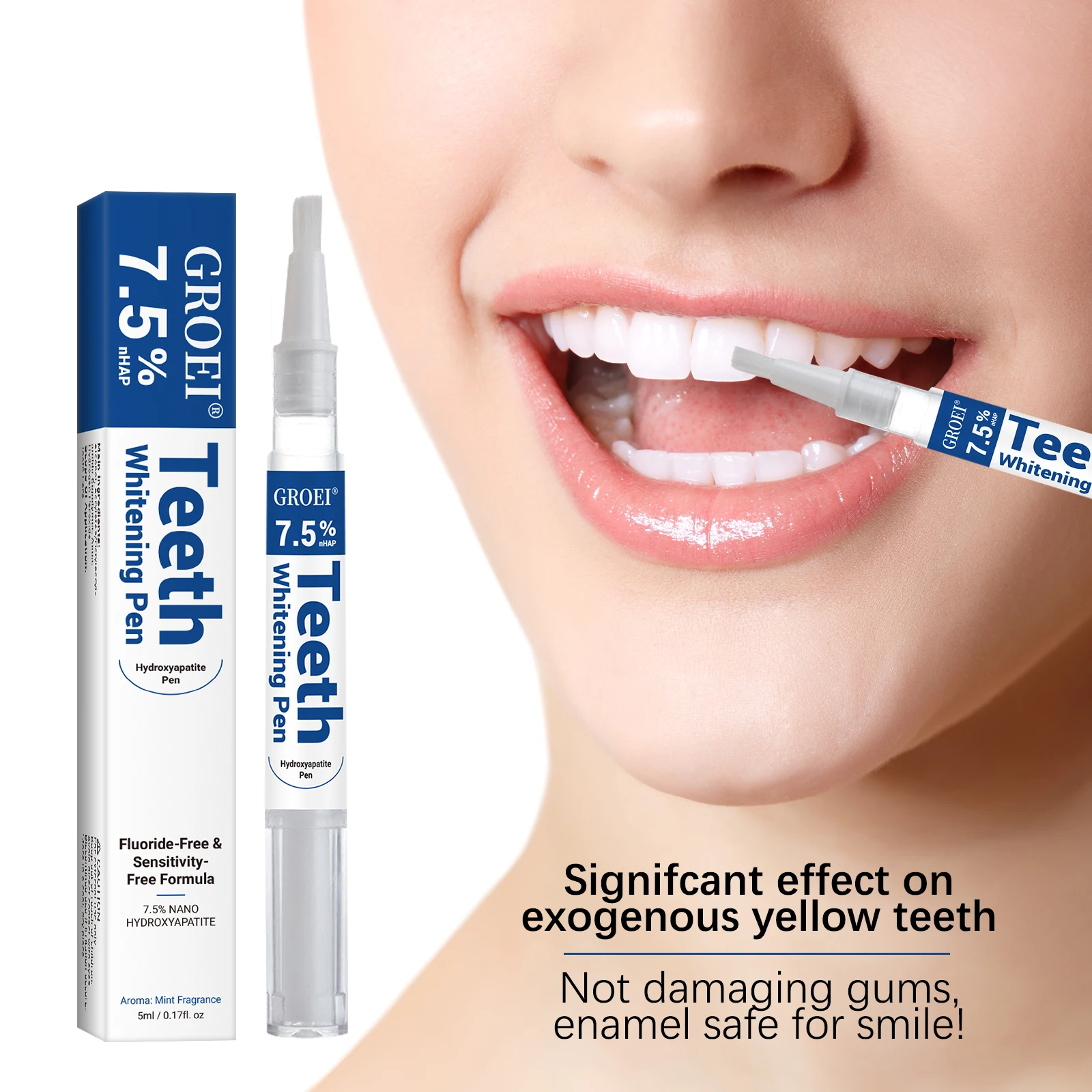 Teeth Whitening App - 하이드록시아파타이트 치아 미백 펜 눈부신 화이트