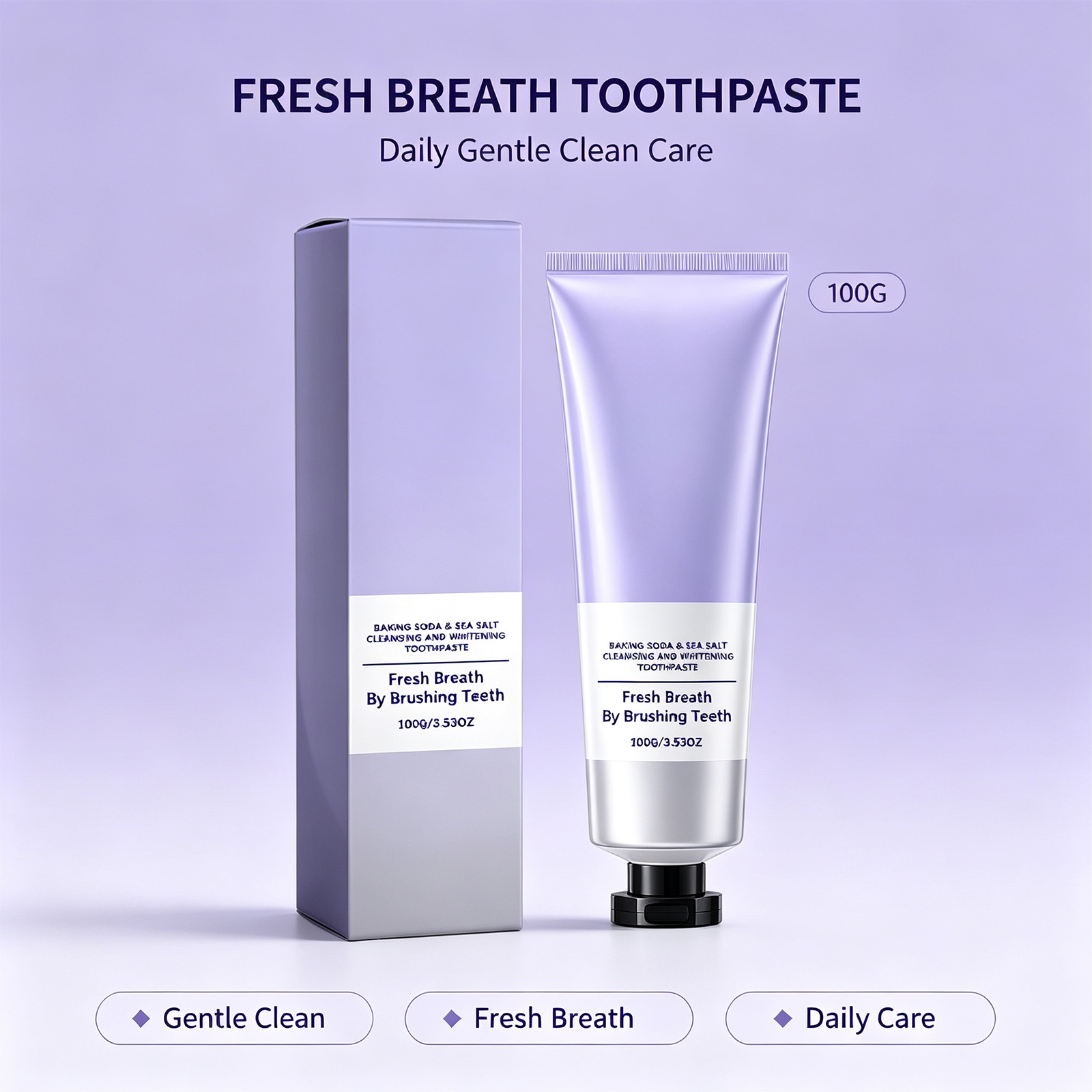 Teeth Whitening With Baking Soda - 베이킹소다 해염 치약 딥 클린 상쾌한