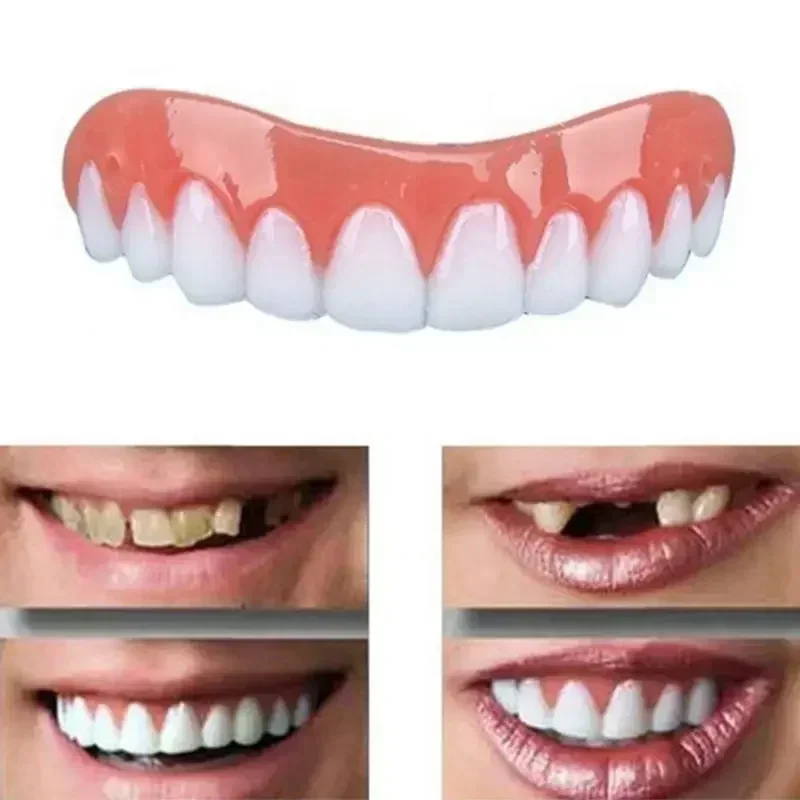 Teeth Whitening Veneers - 새로운 가짜 치아 실리콘 상하 틀니