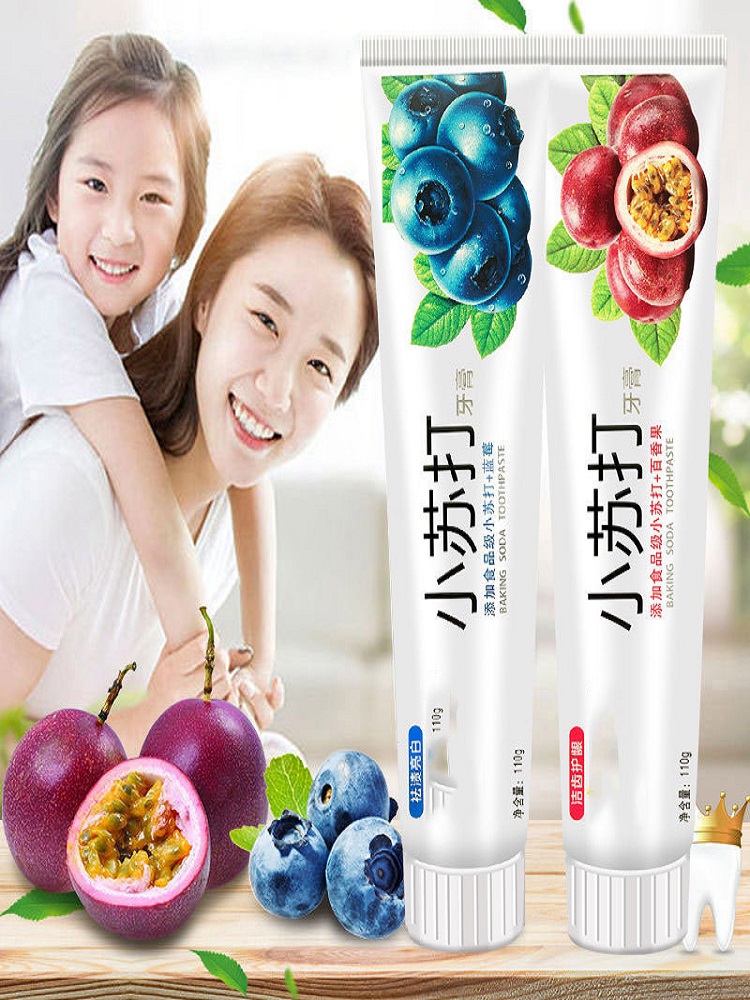 Teeth Whitening With Baking Soda - 과일 맛 베이킹 소다 치약, 강력한