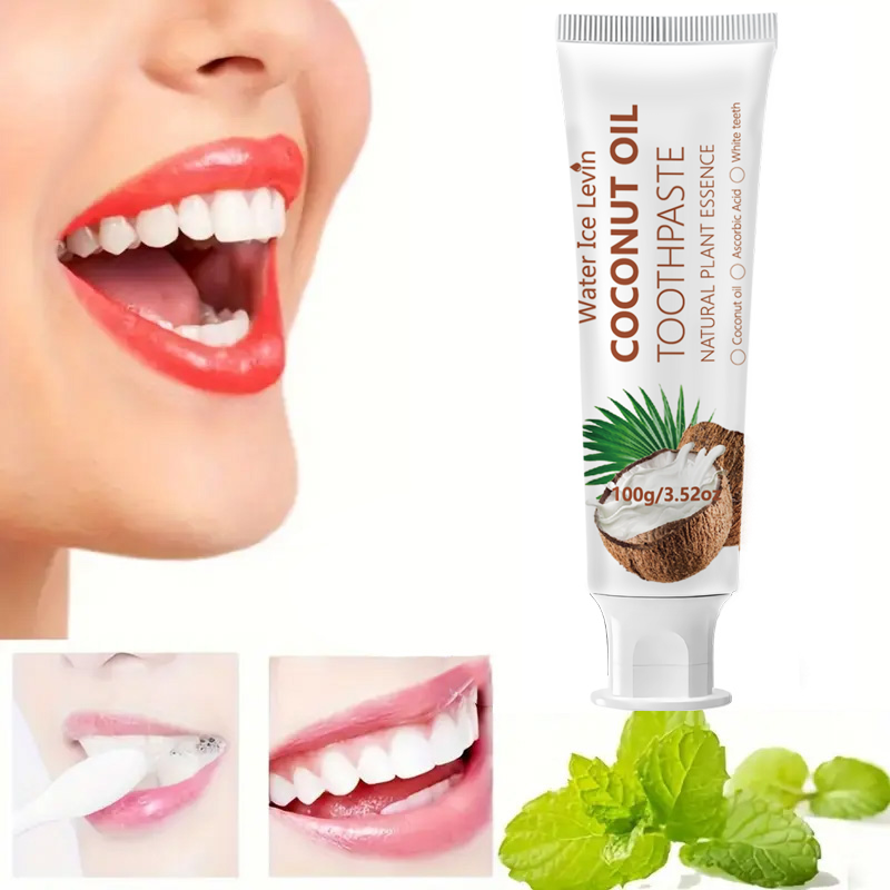 Teeth Whitening Cream - 코코넛 오일 치약 100g 천연 식물