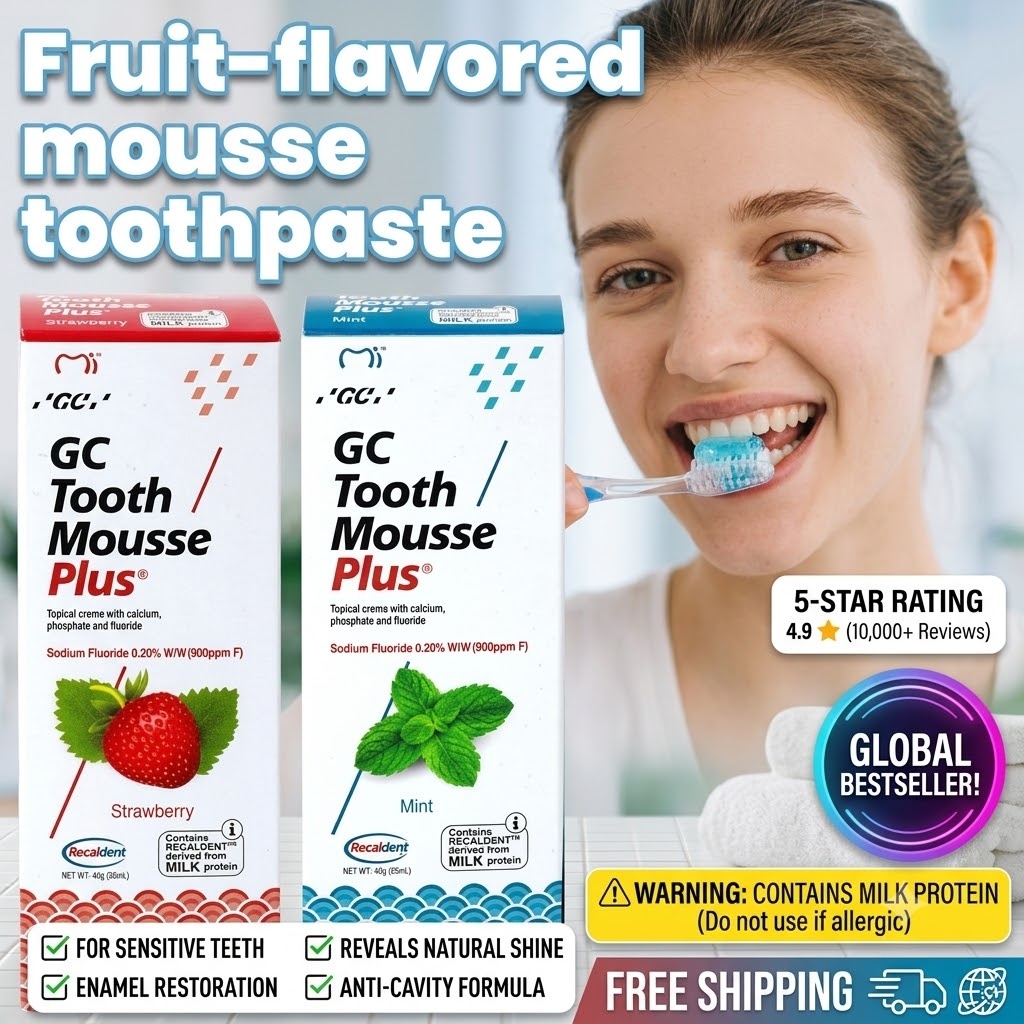 50g GC 과일향 무스 치약 충치 예방 치아 미백 얼 - Teeth Whitening Cream 리뷰 및 가격