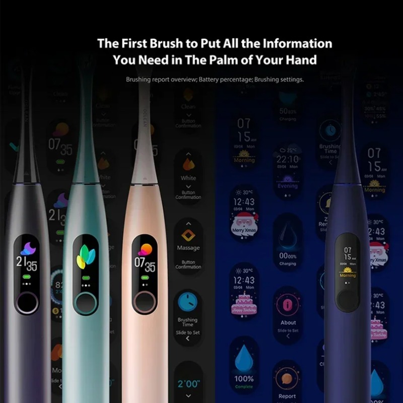 오클린 X 프로 음파 전동 칫솔 미백 치아 진동기 무선 - Teeth Whitening App 리뷰 및 가격