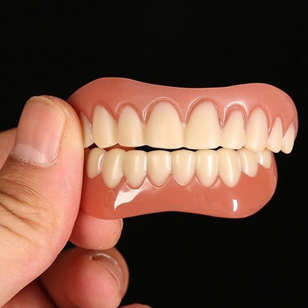 새로운 가짜 치아 실리콘 상하 틀니 완벽한 웃음 틀니  - Teeth Whitening Veneers 리뷰 및 가격