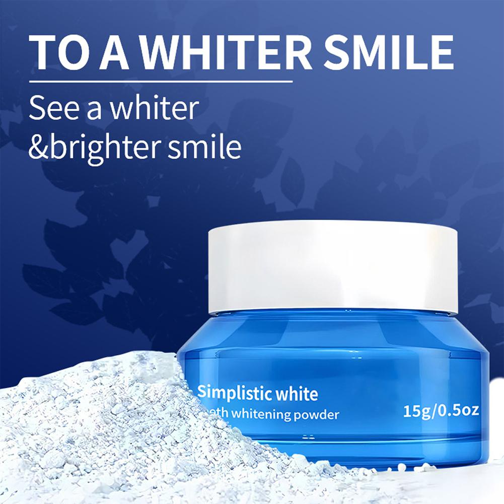 심플한 화이트닝 치아 미백 파우더 얼룩 제거 치아 파우 - Teeth Whitening App 리뷰 및 가격