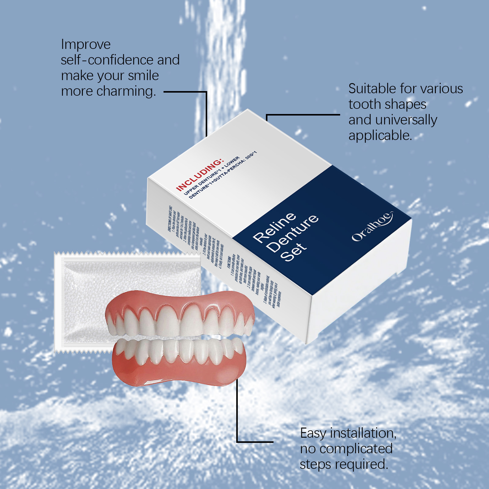 틀니 임시 치아 구강 시뮬레이션 교정기 상하 베니어 틀 - Teeth Whitening Veneers 리뷰 및 가격