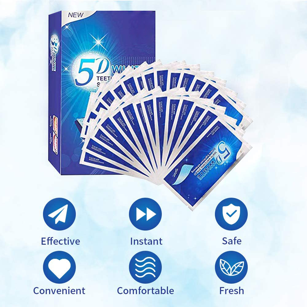 5D 화이트 치아 미백 스트립 미백 젤 화이트 스트립  - Teeth Whitening App 리뷰 및 가격